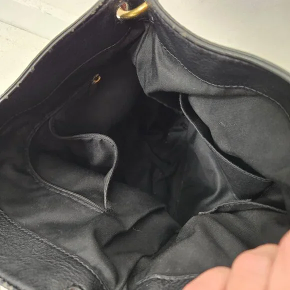 Fossil Brown Cow Hide Leather Crossbody Bag Medium Snap Closure Adjustable - Picture 15 of 16